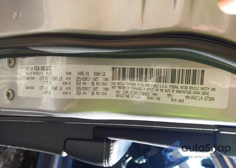 2015 Jeep Cherokee Latitude z USA, uszkodzony, nr VIN 1C4PJMCS4FW738423